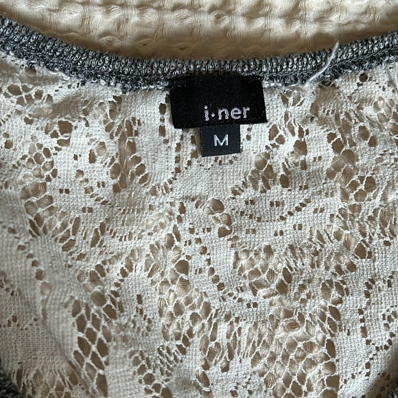 iner Sugar Skull Day of the Dead Halloween Lace Top Size Medium T-Shirt - Picture 7 of 8